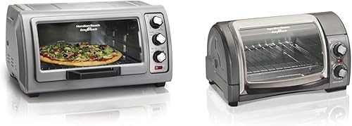 Hamilton Beach Horno tostador de encimera de 6 rebanadas con puerta enrollable de fácil alcance, hornea, asa y tostada y horno tostador de 4 disponible en Yaxa Venezuela