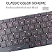 TLBTEK Blackligt Keyboard Replacement Compatible with MSI MS-14B1, MS-14B3, MS-16Q1, MS-16Q2, MS-16Q3, MS-16Q4, MS-16R1, MS-16R2, MS-16R3, MS-16R4, MS-16R5, MS-16R6, MS-16R8, MS-16S1 Series Laptop