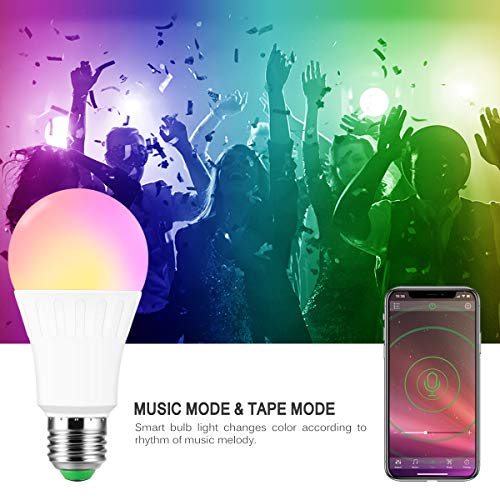 A0ZBZ E27 RGBW lampadina altoparlante Bluetooth
