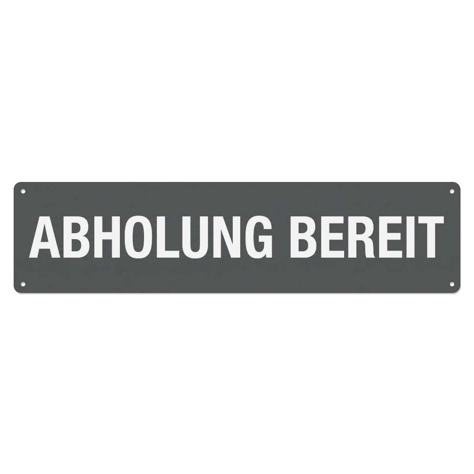 Metal Tin Sign Abholung Bereit Ready Orders