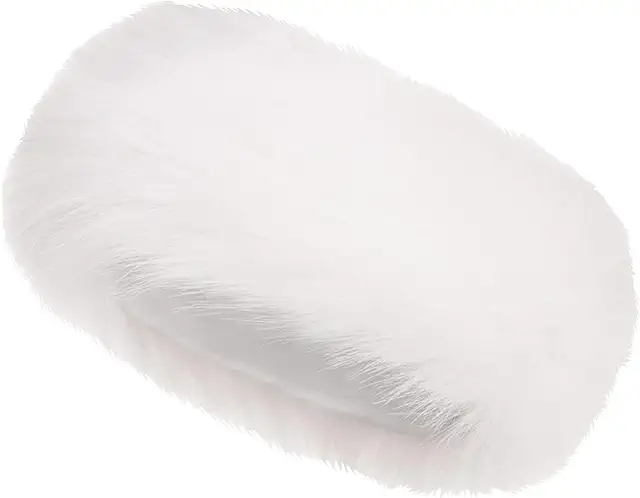 Bont Hoofdband: Witte Faux Fur Oorwarmer voor Vrouwen - Winter Hoofdband