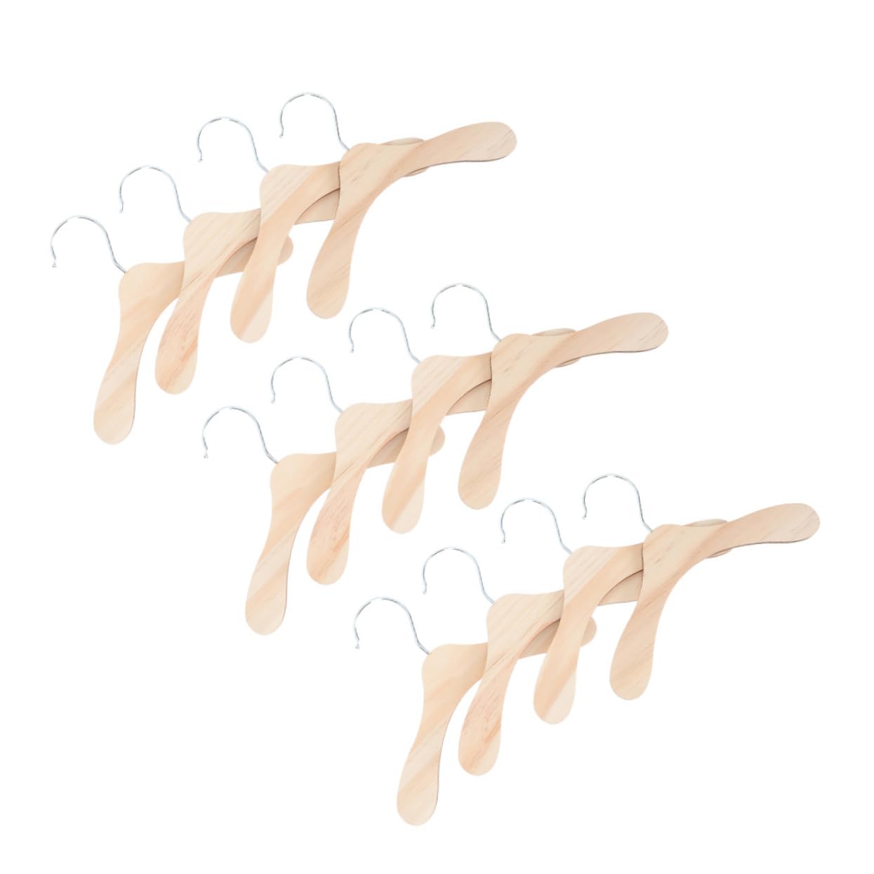 TIDTALEO 12Pcs Doll Clothes Hangers Clothes Racks for Doll Outfits for Organizing Doll Wardrobe Compact Lightweight Design for Clothes Storage