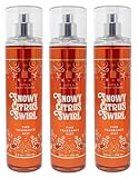 Bath & Body Works Snowy Citrus Swirl - Pack of 3 - Fine Fragrance Mist
