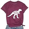 TTwenties-Women-Auntie-Saurus-T-Shirt-Funny-Auntie-Dinosaur-Gift-Shirt-Casual-Aunt-to-Be-Gifts-Tee-Shirt T&Twenties Women Auntie Saurus T-Shirt Funny Auntie Dinosaur Gift Shirt Casual Aunt to Be Gifts Tee Shirt Purple