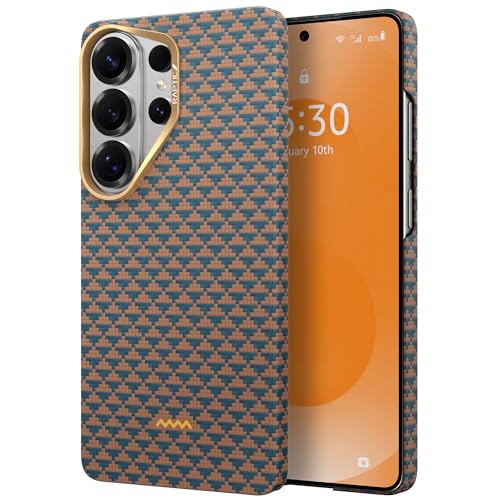 RAPTIC Aramid Skin for S26 Ultra Case, Compatible with MagSafe, Non-Slip & Ultra Slim Light Case for S26 Ultra Case with Caseless Feeling, 1500D Aramid Fiber AeroWoven Textures, Destiny - image 1