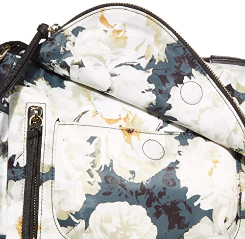 Karl Lagerfeld Paris Cara Flap Messenger Bag, forest multi Floral
