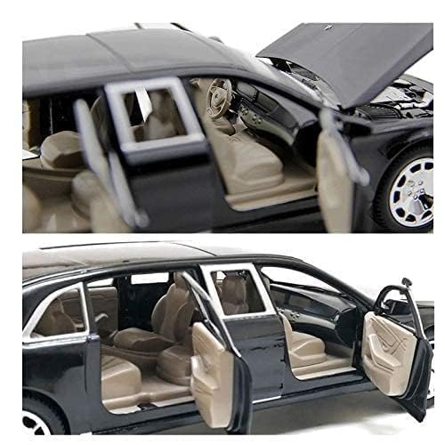 Image of Exclusive Alloy Metal Pull Back Die-Cast Car Diecast Metal Pullback Toy Car with Openable 6 Doors,Light Music Boys Gifts Toys (1:32 Mercedees Maybach S600-Multicolor)
