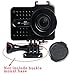 JINSER Action Camera Aluminum Protective Shockproof Frame Case Shell + UV Protector Lens Cap Cover for Xiaomi Yi 2 4K Accessories (Black)