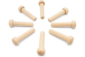 Wood Axle Pegs for Woodworking: Essential Craft Supply