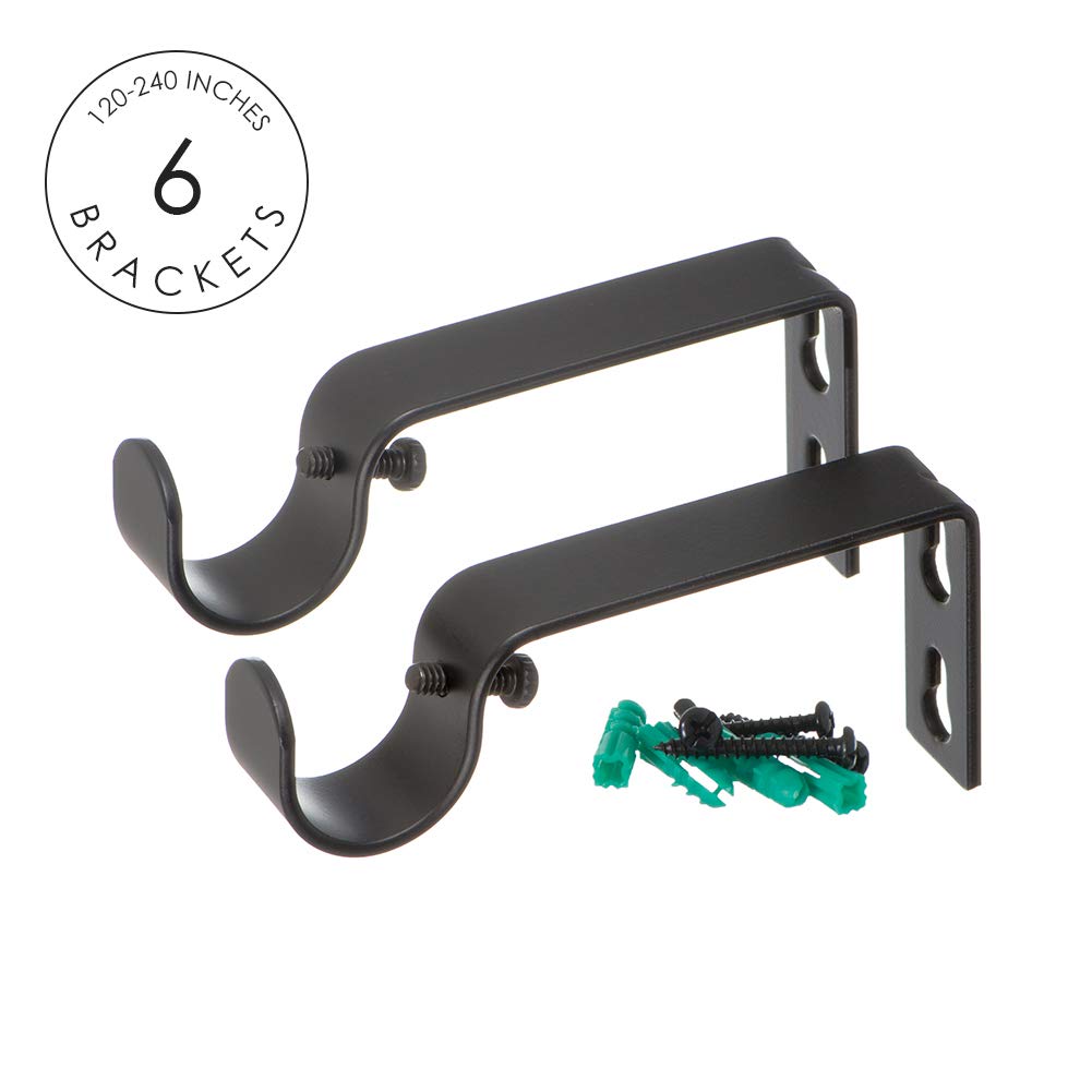 Ivilon Asta Per Tenda Telescopica Con Pomello A Urna – Design Classico Moderno, Diametro 2,5 Cm, Regolabile Fino A 160 Cm, Colore Nero Anticato