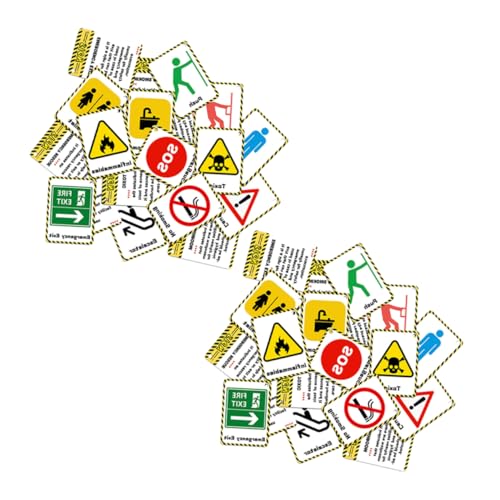 FUNNETOYU 2 セット用 通標 習カード 標識多様 知 向け 思考促 耐久性 携帯 利