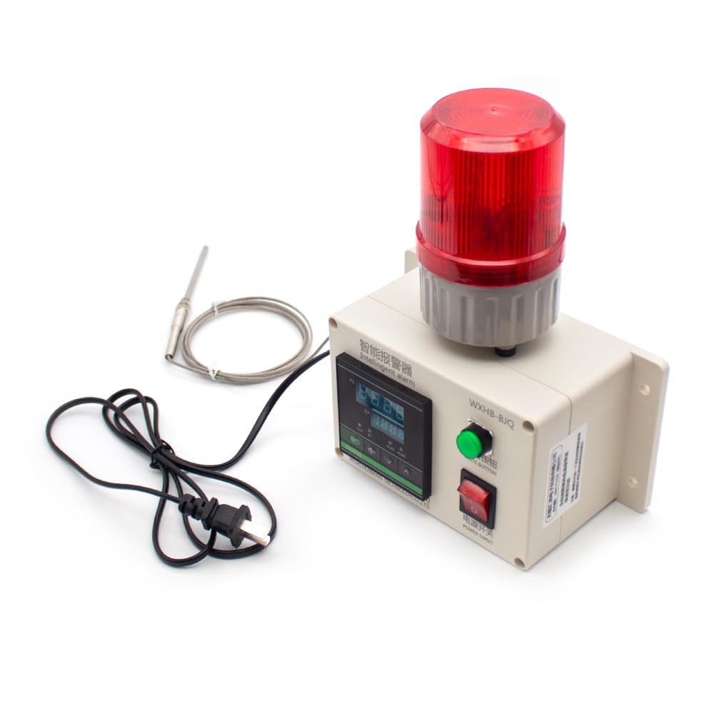 Alarme de Température Intelligente AC 220V, Alerte Haute/Basse 110dB, Précision 0,1°C, pour Cuisine, Entrepôt Frigorifique, Ferme, Serre, 0-400°C