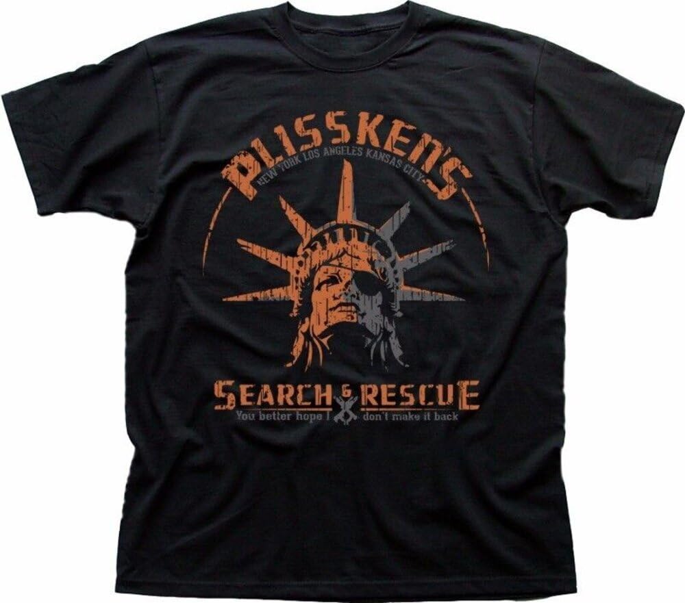 Nknswuul Men's Black Escape From York Snake Plissken Search And Rescue T-Shirt M