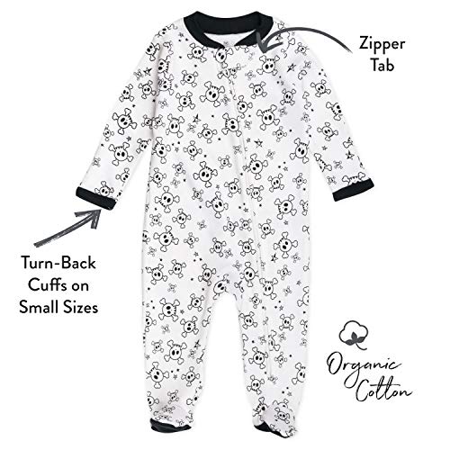 Image of HonestBaby Baby 2-Pack Organic Cotton Footed Pajama Sleep & Play