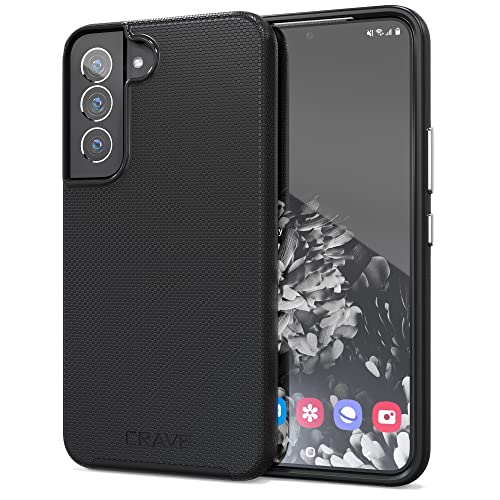 Image of Crave Dual Guard for Samsung Galaxy S22 Case, Shockproof Protection Dual Layer Case for Samsung Galaxy S22 5G - Black