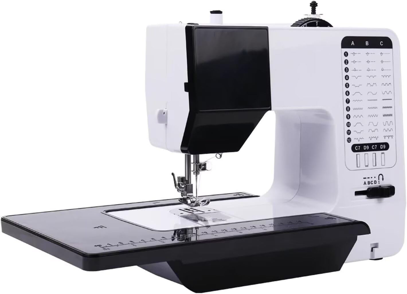 Máquina de Coser Profesional Eléctrica - 38 Puntadas, Kit Con Mesa de Expansión, Líneas Dobles, Simple y Multifuncional Para Uso Doméstico