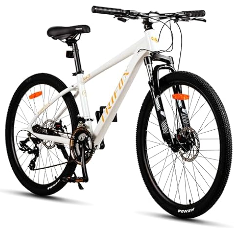 TRIFOX 26 Inch Aluminum Mountain Bike with Shimano 21 Speed, Aircraft-Grade Aluminum Frame, Front Suspension Fork, Dual Disc Brakes, 17 Inch Internal Cable Routing Frame for Men Women Boys and Girls Cover