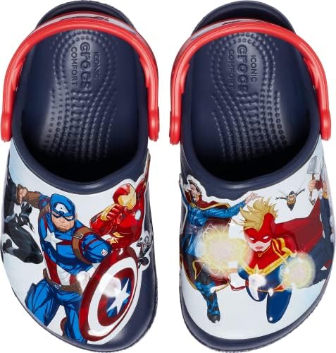 Crocs Zuecos unisex para niños Fun Lab Avengers Patch