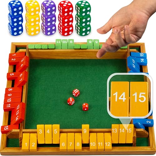 Mexican Train Double 12 + Shut the Box para 4 jugadores miniatura 6