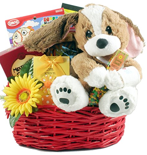Gift Basket Village - TLC For Your Recovery, Get Well Gift Basket for Kids with Activity Books, Candy and Large Plush Recovery Pal, 8 Pound Gift Basket Village - TLC For Your Recovery, Get Well Gift Basket for Kids with Activity Books, Candy and Large Plush Recovery Pal, 8 Pound