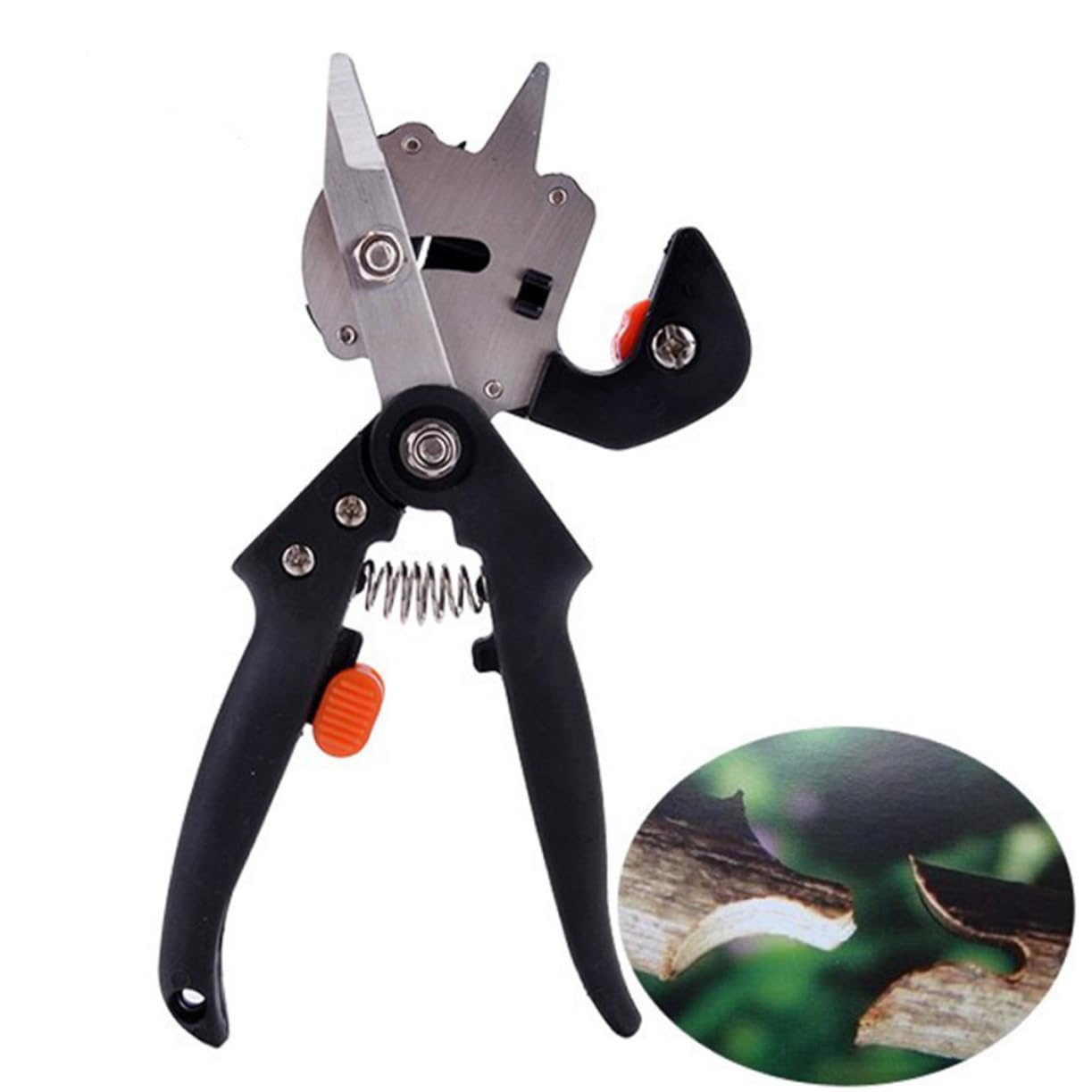 Forbici da Innesto per Alberi e Piante in Acciaio Inox | Uso Rapido e Semplice, Aumenta le Attecchimento, Utensile da Giardino per Orto