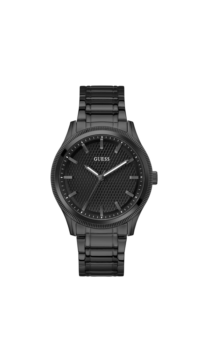GUESS Men Black Round Stainless Steel Dial Analog Watch- GW0626G3 (B0CDQRYTC3) Amazon Price History, Amazon Price Tracker