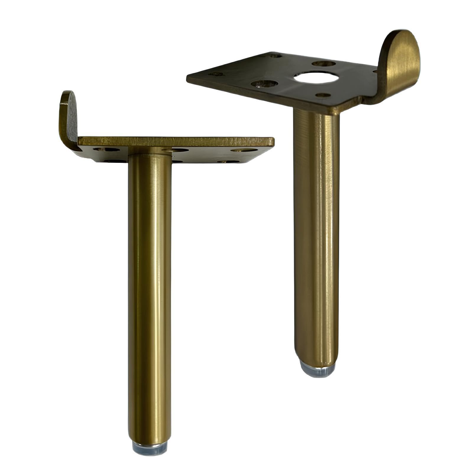 Piedini di Ricambio per Mobili in Metallo｜Piedi Moderni per Divano Tavolino Mobile｜Gambe di Supporto a Altezza Regolabile｜per Mobile TV Credenza Letto(Gold,20cm/8in)