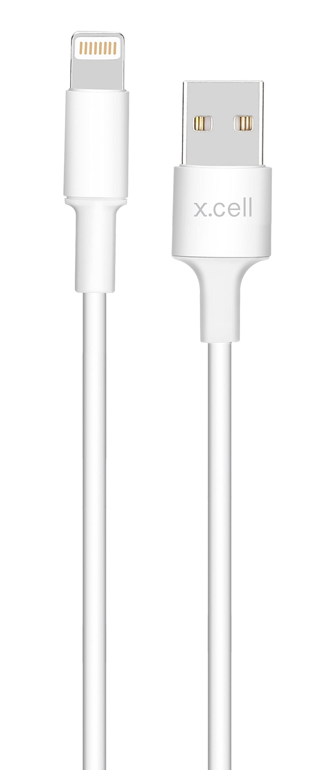 X.cell USB to Lightning 2M Braided Cable,20 W Output Capacity with Heat resistant insulated coating,Compatible for iPhone 13 Pro/13 Pro Max/13/13 mini, 10.5""/12.9"" White, XL-CB-AL1.5-WHI