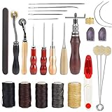 🧵【Mehrzweck】: Geeignet zum Nähen von Leder, Leinwand usw., Knöpfen, Stanzen, Falten, Kanten, Polieren, Schneiden usw. Es ist sehr gut geeignet zum Herstellen von Schuhen, Taschen, Notebook-Taschen, Brieftaschen, Brieftaschen usw.