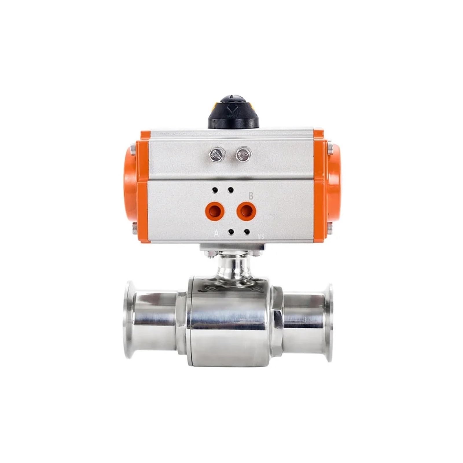 Cxfcihft 51Mm Clamp Ball Valve Stainless Steel Double Acting Q611f-16P Pneumatic Mounted Ball Valves(51Mm)