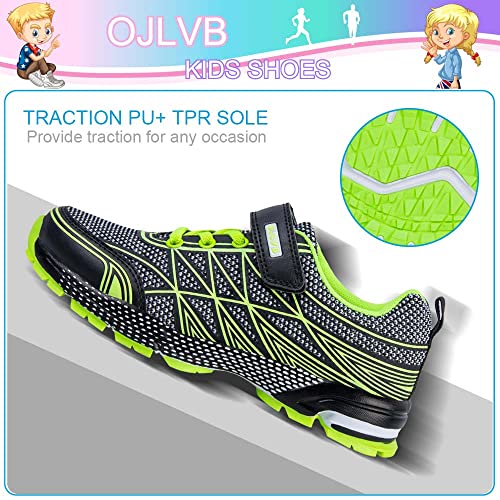 OJLVB Boys Girls Sneakers, Kids Tennis Running Shoes, Athletic Walking Gym Trail Shoe Breathable Lightweight4