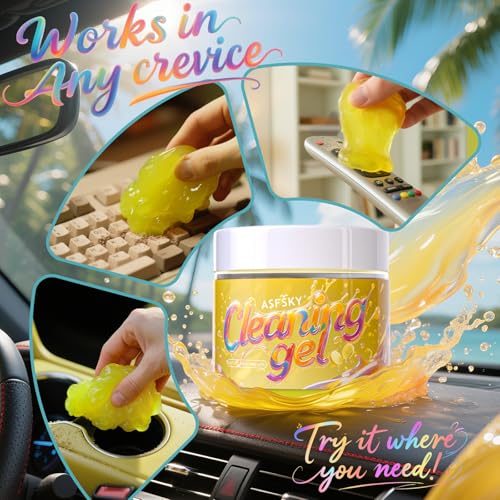ASFSKY Keyboard & Car Cleaning Gel Putty - Tackle Dust in Tight Spaces