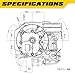 Aceup Energy Gas Engine Vertical Shaft, 4.4HP 173cc 4-Stroke OHV Gas Motor with Primer for Lawn Mower, EPA Compliant