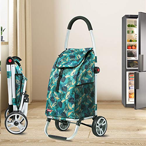 Carrito plegable de aluminio para compras portátil miniatura 2