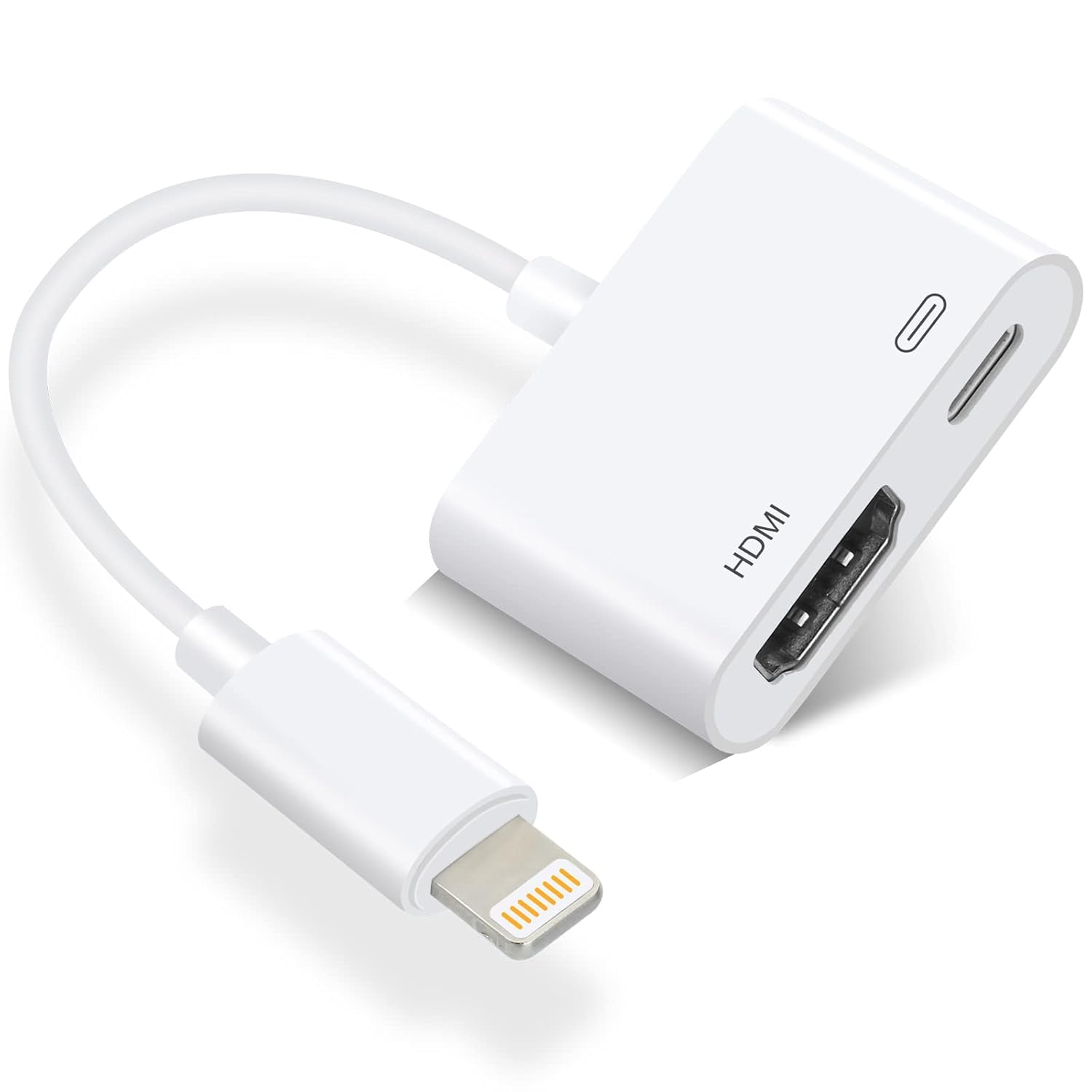 BKC Lightning to HDMI Digital AV Adapter,1080P HDMI Cable Compatible with iPhone 12/11/X/8Plus/iPad/iPod to HDMI,White-image-17