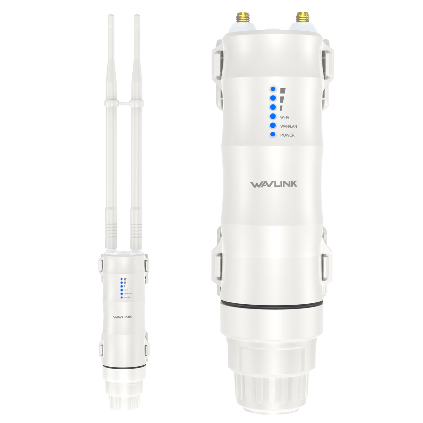 WAVLINK AC600 Dual Band Zewnętrzny Repeater WiFi, Bezprzewodowy punkt dostępu,Wzmacniacz/Ap Mode/Router/WISP, 2.4GHz 150Mbps + 5GHz 433Mbps, Pasywny model PoE, 100m+,Biały