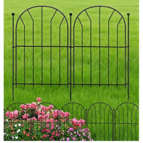 Amagabeli Metal Garden Gates with Lock Lockable 140x100cm Outdoor Mesh Fence Gate with Single Door...