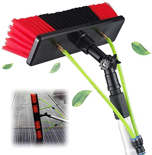Nettoyage des vitres sans échelle grâce à l'ensemble de lavage télescopique pour panneaux solaires