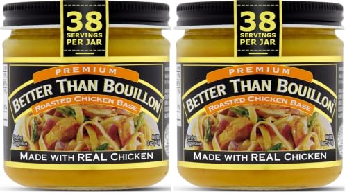 Better Than Bouillon Premium Roasted Chicken Base,Made with Seasoned Roasted Chicken,38 Servings,Blendable Base for Added Flavor,8-Ounce Jar,(Pack of 2) image 3