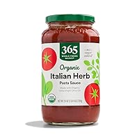 Vista 11 de 365 by Whole Foods Market, Salsa orgánica de pasta de tomate y albahaca, 25 onzas