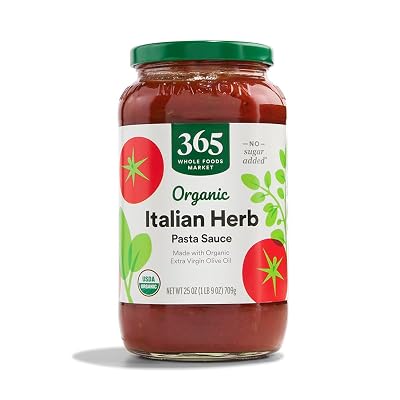 365 by Whole Foods Market, Organic Italian Herb Pasta Sauce, 25 Ounce