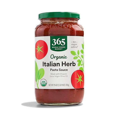 Miniatura 11 de 365 by Whole Foods Market, Salsa orgánica de pasta de tomate y albahaca, 25 onzas