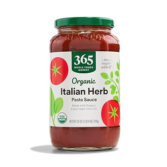 365 by Whole Foods Market, Organic Italian Herb Pasta Sauce, 25 Ounce