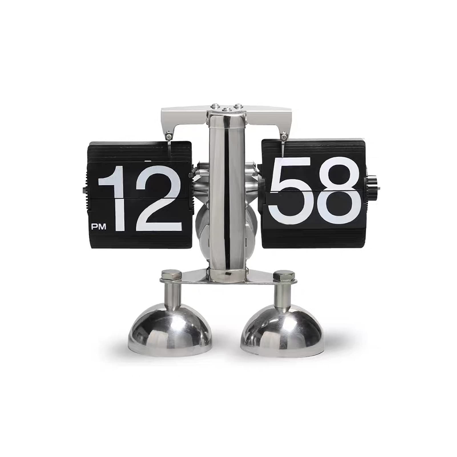 Reloj de escritorio abatible retro HUIOP pequeño para decoracion de estanterias