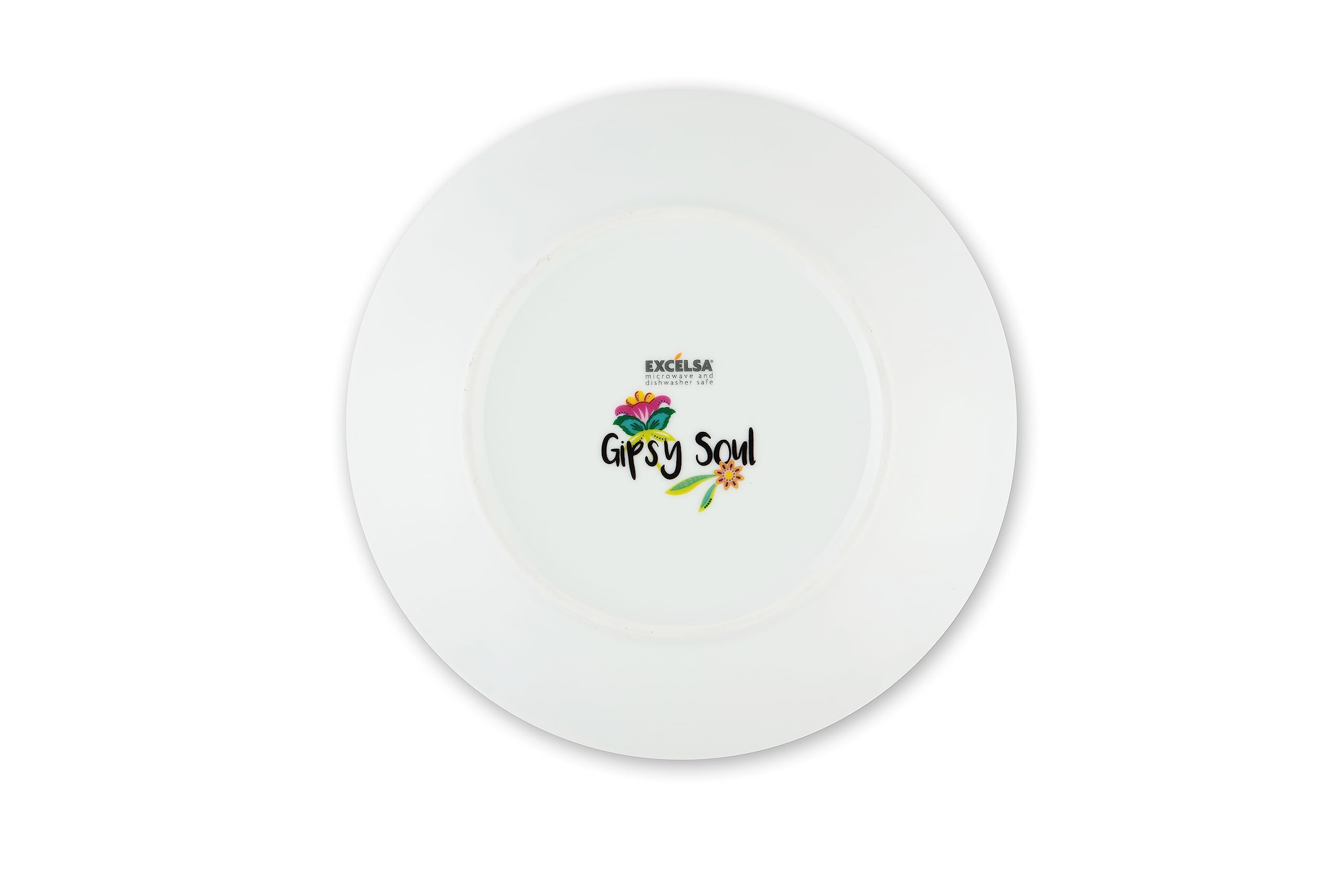 Excelsa Gipsy Soul - Vajilla de 18 piezas de porcelana y cerámica