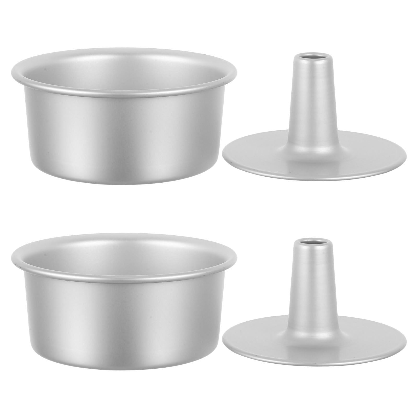 BESTOYARD Molde para Tarta de Queso de Aleación de Aluminio con Fondo Extraíble y Núcleo Desmontable para Hornear Resultados Uniformes en Repostería 2 Piezas
