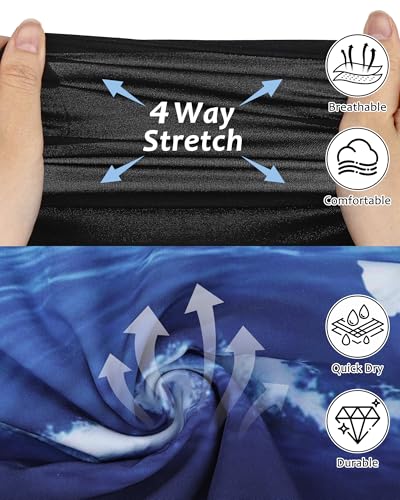Image of Justay Mens Swim Trunks with Compression Liner 2 in 1 Quick Dry Board Shorts 7 Inch Bathing Suit Swimming Trunks for Men