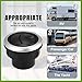 HOPESPANNER 4pcs Dashboard Air Conditioning Deflector Outlet 48mm ABS Side Roof Round Air Ventilation Outlet Black for Car Bus RV ATV Vehicle Components