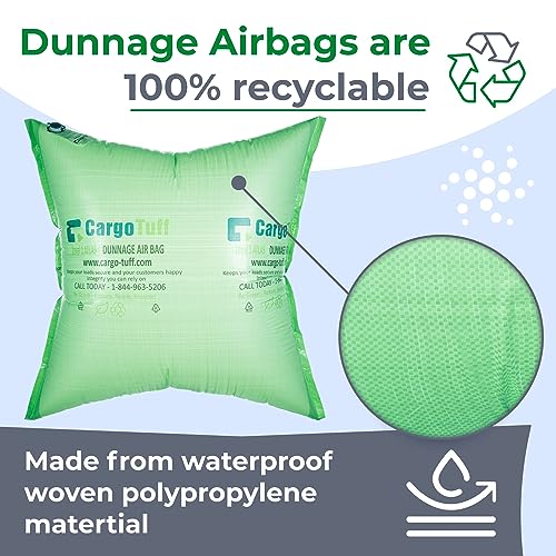 Image of IDL Packaging 48 inch x 48 inch Dunnage Airbag, Woven Polypropylene, Level 1 | Fill The Void in Trucks and Intermodal Shipments, Reusable - Load Securement Airbags for Container Stuffing