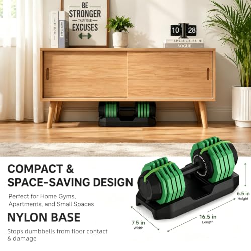 Image of 25 /50 /55 lbs Pair Adiustable Dumbbell Set, Adiust Dumbbell Weight for Exercises Pair Dumbbells for Men and Women in Home